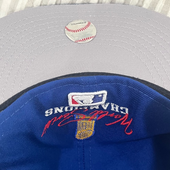 ‼️ NWOT New Era New York Mets 2x World Series Champion Fitted Hat - Size 7 3/4 - Picture 5 of 7